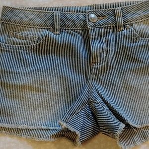 Lauren Conrad Railroad Stripe Jean Shorts